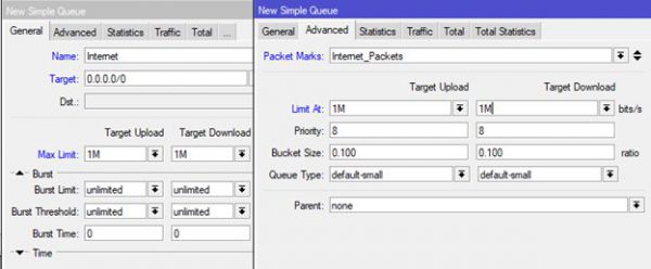 بخش Simple Queue