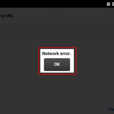 پیام خطای Network Error در نرم افزار موبایل ادوبی کانکت