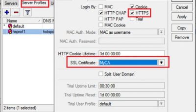 رفع مشکل ریدایرکت سایتهای HTTPS در هات اسپات میکروتیک