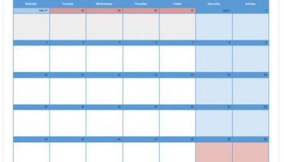 نحوه ایجاد تقویم ماهانه در ویزیو