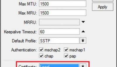 نحوه راه اندازی سرور SSTP در میکروتیک