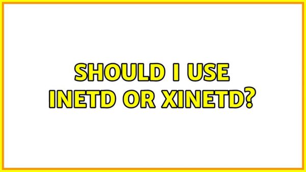 معنای inetd یا xinetd در لینوکس