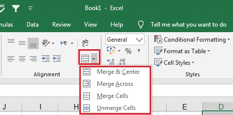 مدیریت ادغام و Separate سلول ها Excel