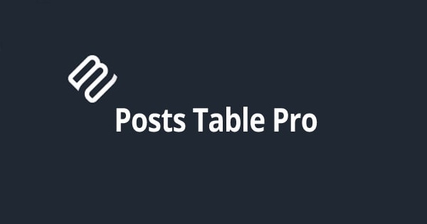 افزونه Posts Table Pro